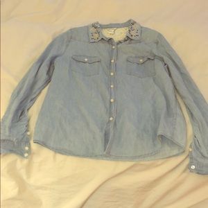 Long sleeved button down shirt